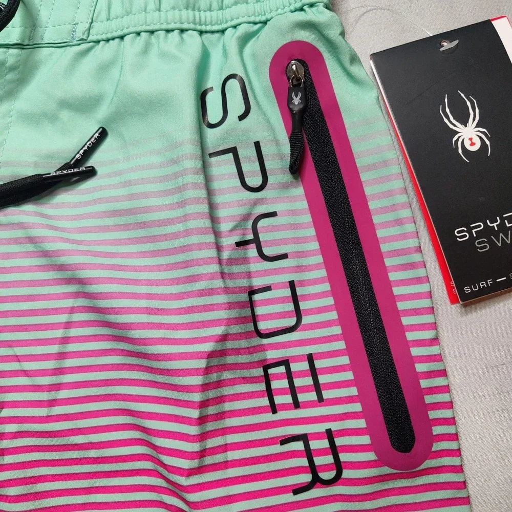SPYDER SWIM Men Size Small Double Ombre Stripe 9